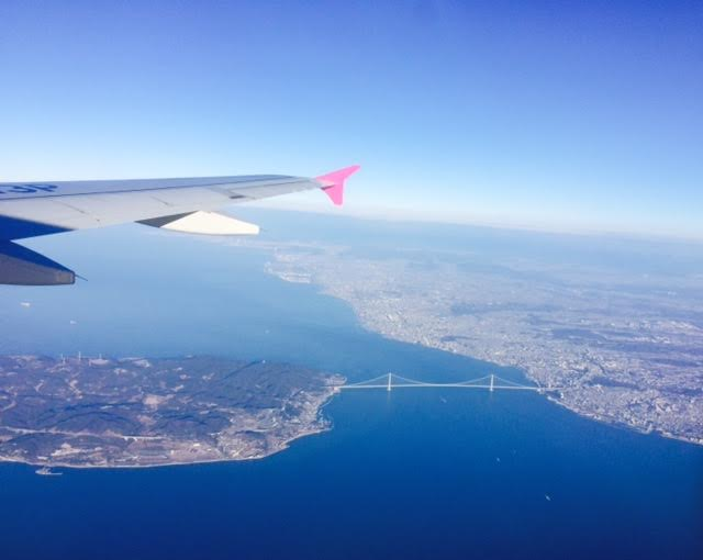 石垣島に向かう飛行機で撮影した写真