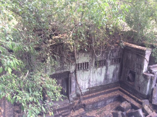 カンボジアの現地ツアーで見たベンメリア遺跡の写真