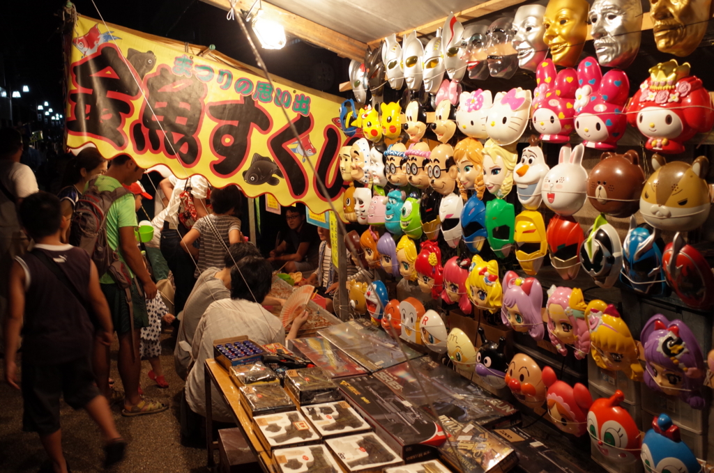 郡上踊りで撮影した屋台の写真