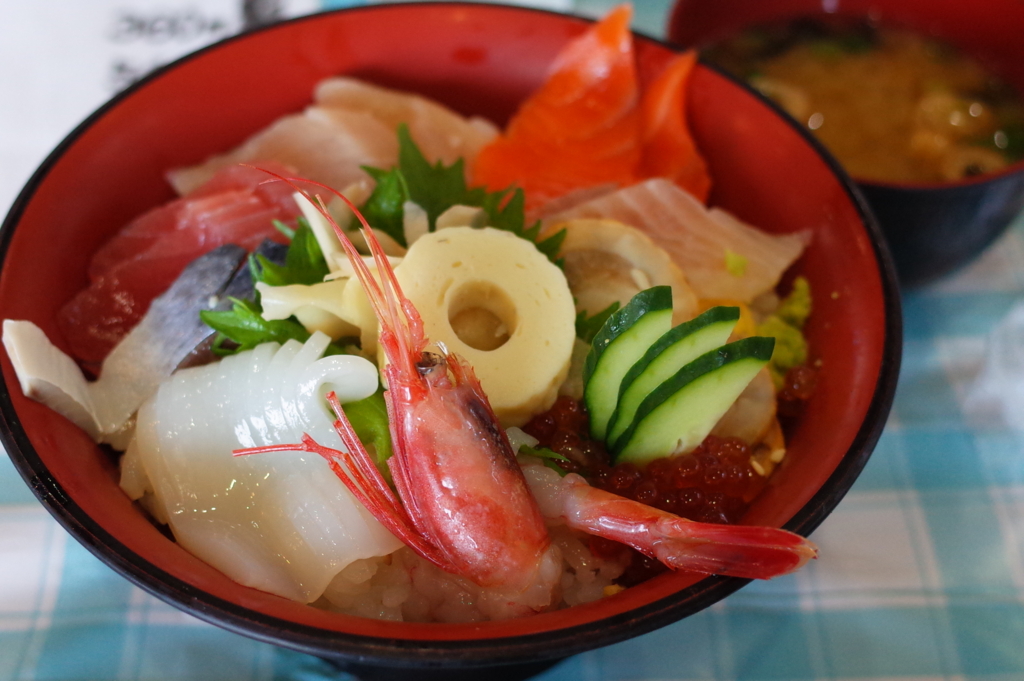 大阪から日帰りで訪れた昼間の鳥取砂丘で食べた海鮮丼