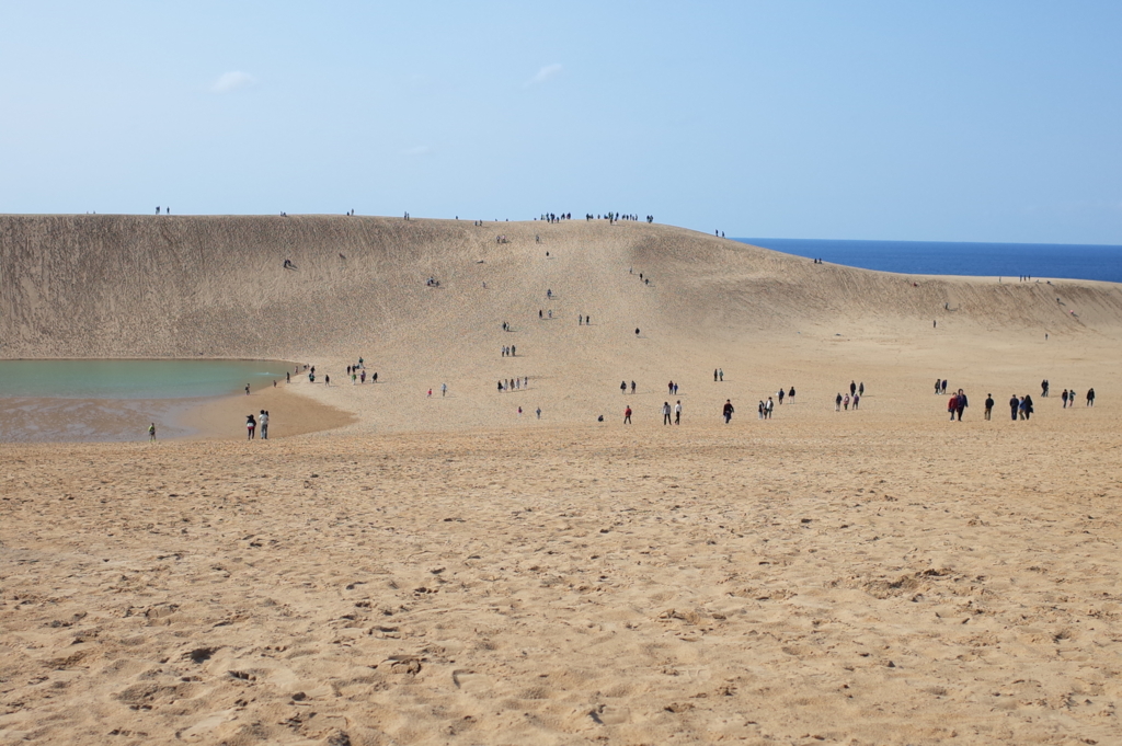 大阪から鳥取砂丘への日帰り旅行で撮影した写真